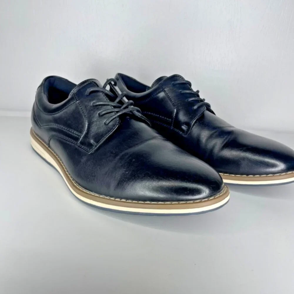 Mofri OPTIM Black Derby Shoes Goth Academia Formal Low Top Size 9.5